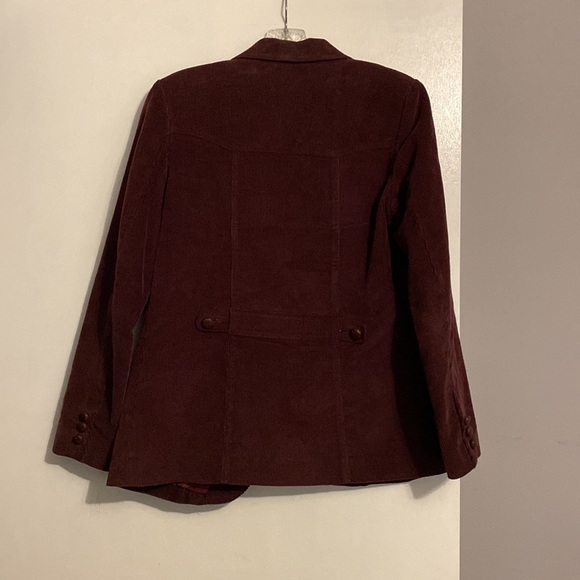 Licorice X Women’s Burgundy Corduroy Blazer Jacket - Picture 5 of 5